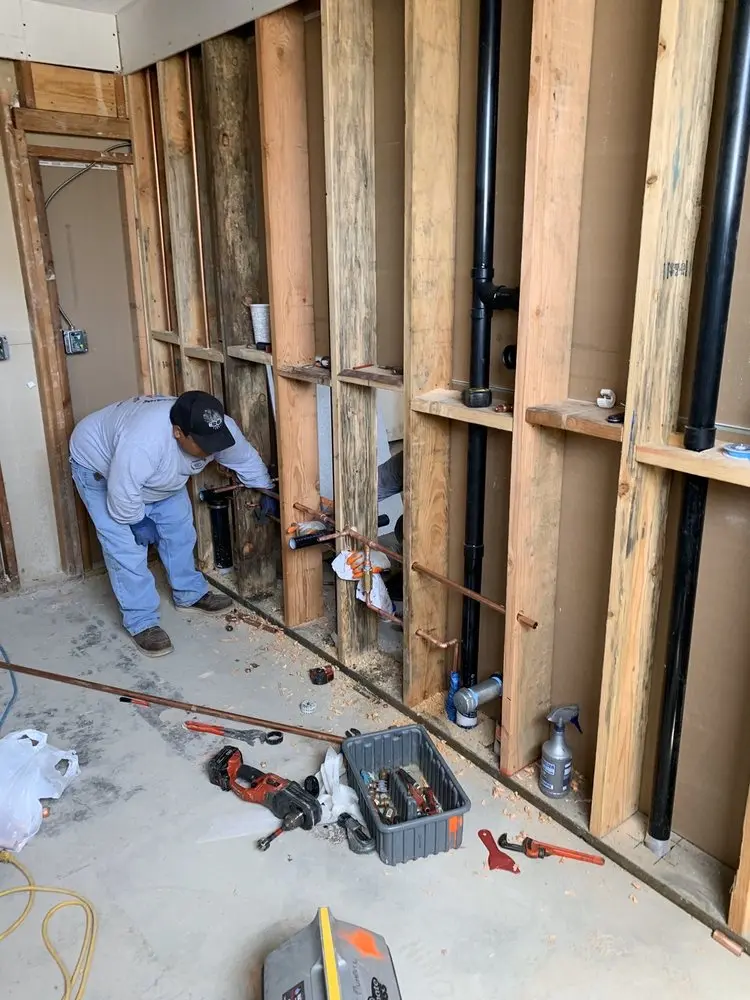 Commercial rough-in plumbing for Water Heater Replacement in Hartford